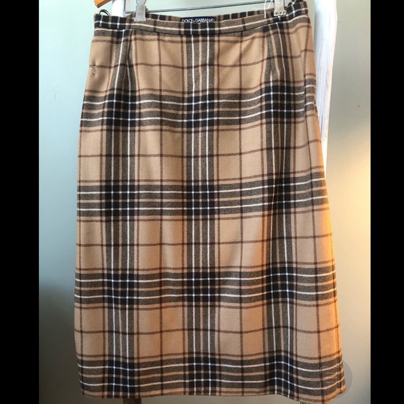Dolce & Gabanna plaid lined long skirt - Picture 7 of 12